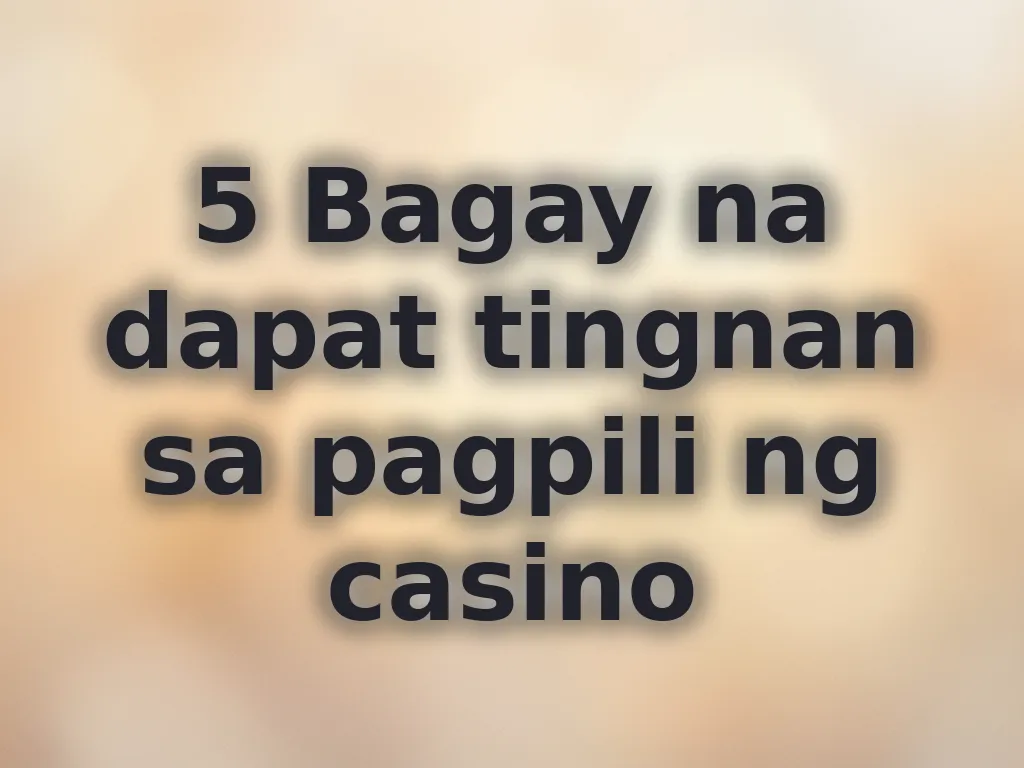 Pagpili ng Casino